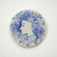 Zaffer painting on ceramic