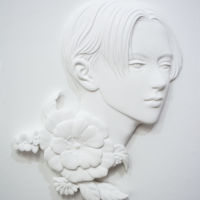 2018/H340mm×W278mm/Stone cray,Coating material